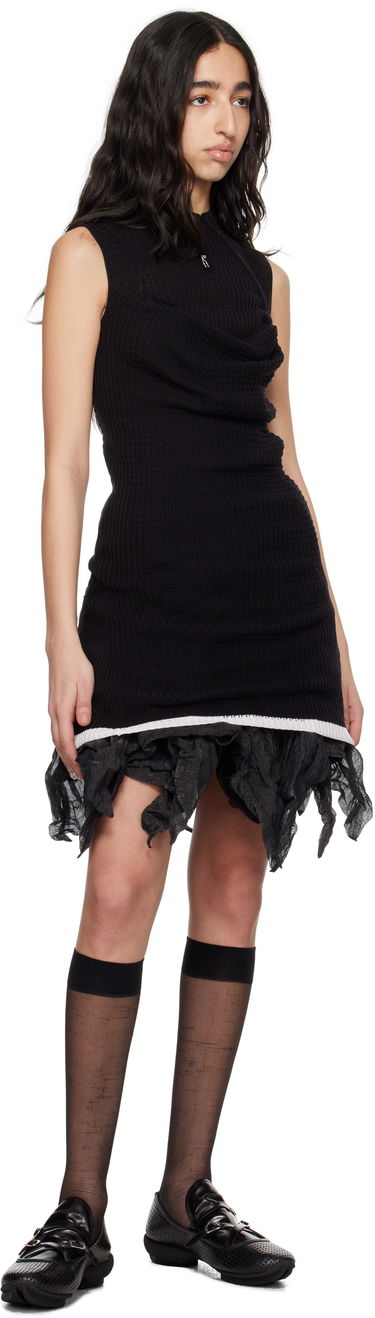 Klä KIKO KOSTADINOV Kiko Kostadinov Vecto Knit Tunic Minidress Svart | KKWSS25KN03-95, 4