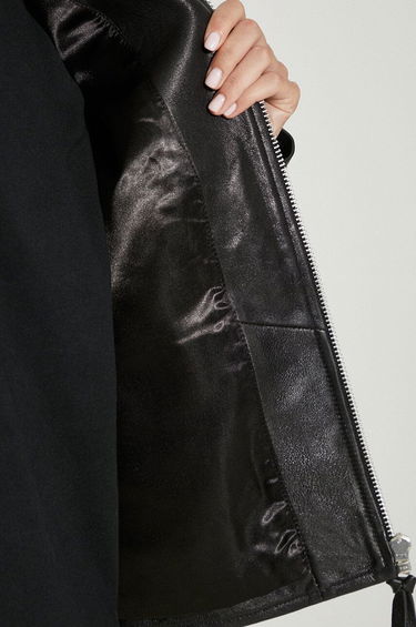 Jacka Samsoe Samsoe Samsoe Samsoe Leather Jacket Svart | F23300187, 7
