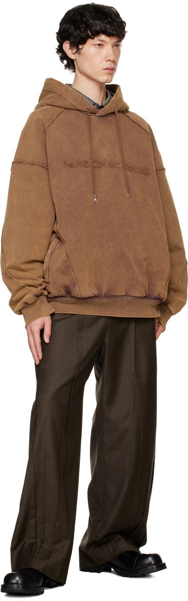 Sweatshirt Feng Chen Wang Feng Chen Wang Washed Hoodie Brun | FUF18HD04, 3