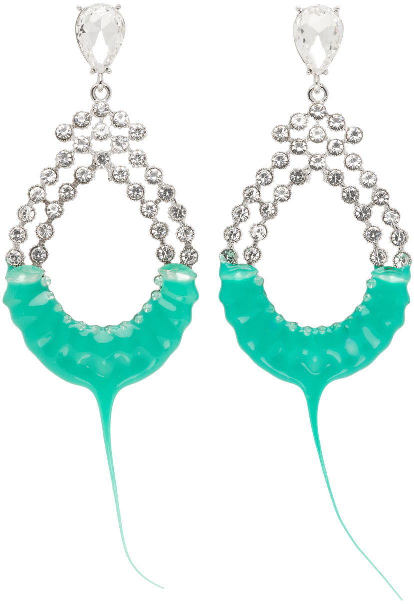 Örhängen Ottolinger Ottolinger Diamond Loop Earrings Turkos | 2500503