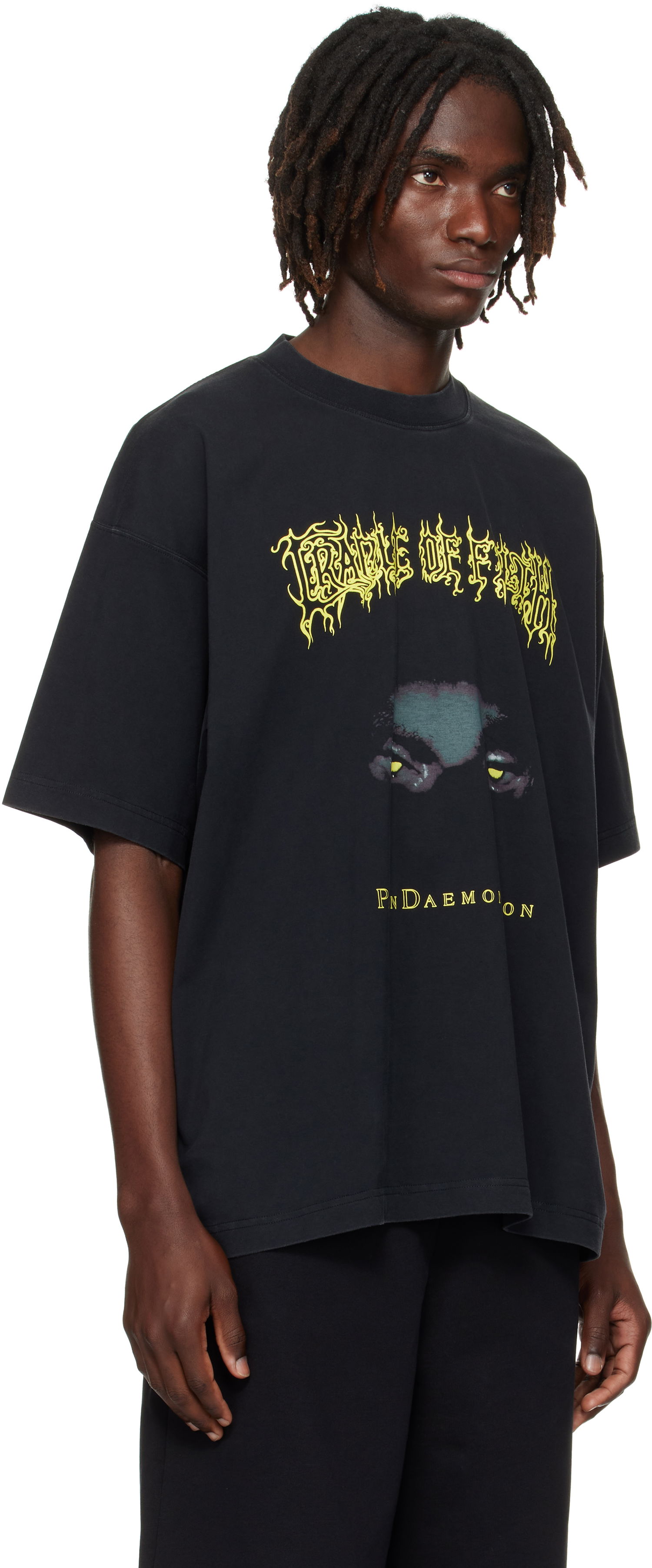 T-shirt VETEMENTS Vetements Cradle of Filth Pandaemonaeon Oversized T-Shirt Svart | UCF76TR550B, 1