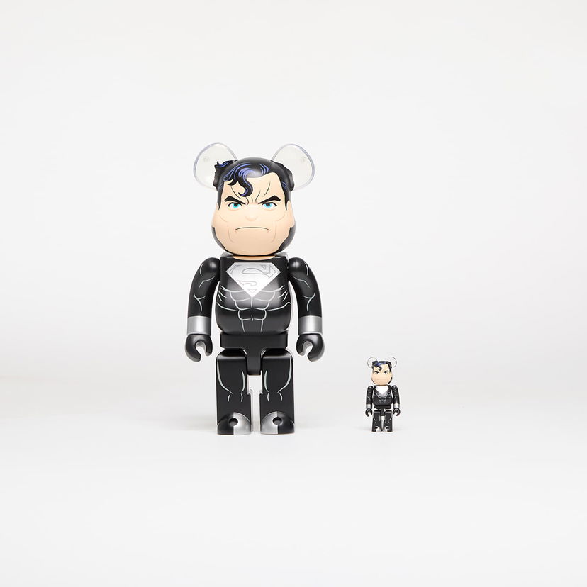 Samlarobjekt Medicom Toy BE@RBRICK Superman (Return Of Superman Ver.) 100% & 400% Figure Set Svart | 4530956618104