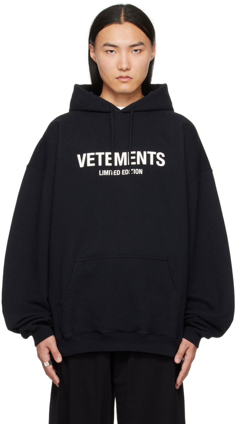 Sweatshirt VETEMENTS 'Limited Edition' Hoodie Svart | UE64HD600B