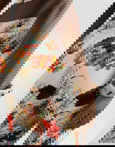 Byxor Dolce & Gabbana Dolce & Gabbana Flower Bouquet-Print Drawstring Trousers Flerfärgad | FTDCZTFSRQUHA5PC, 2