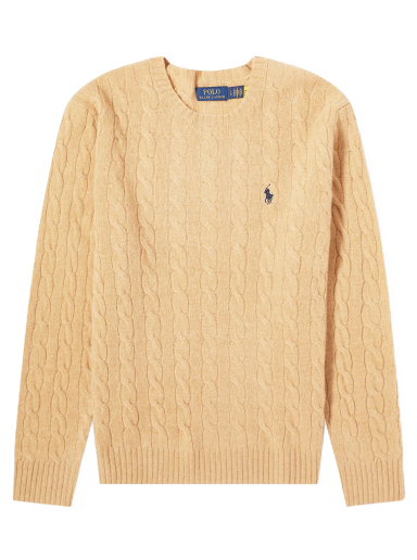 Sweater Polo by Ralph Lauren Wool Cashmere Crewneck Beige | 710876762009