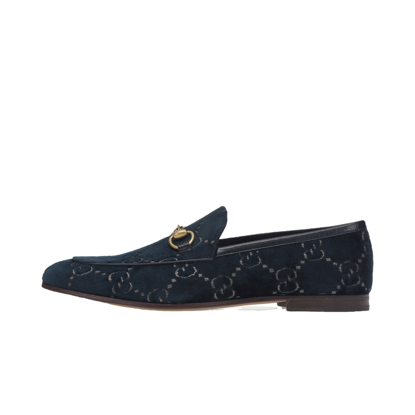 Sneakers och skor Gucci Jordaan GG Loafer 'Blue' Velvet Mörkblå | 430088 9TI90 4286