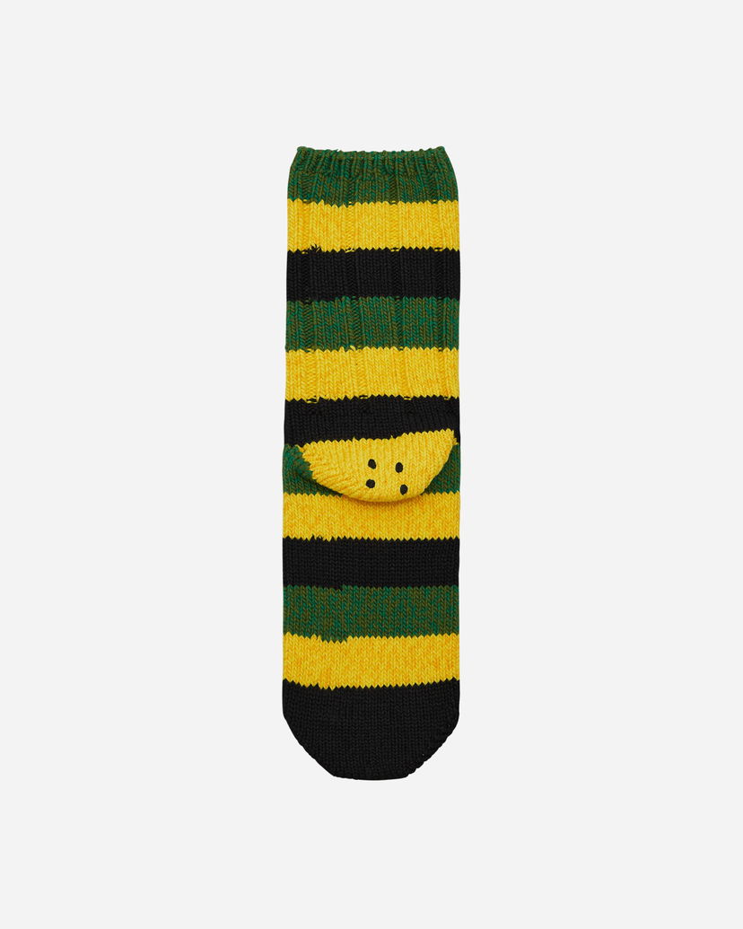 Strumpor KAPITAL Rainbowy Happy Heel Socks Svart | EK-1365XS BLACK