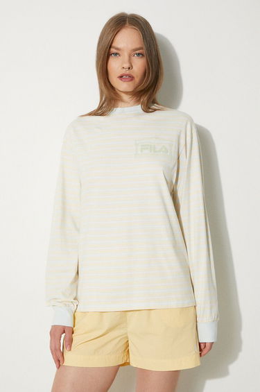 T-shirt FILA Fila x Aries Stripe Longsleeve T-Shirt Beige | 42PS24TT010128180818, 3