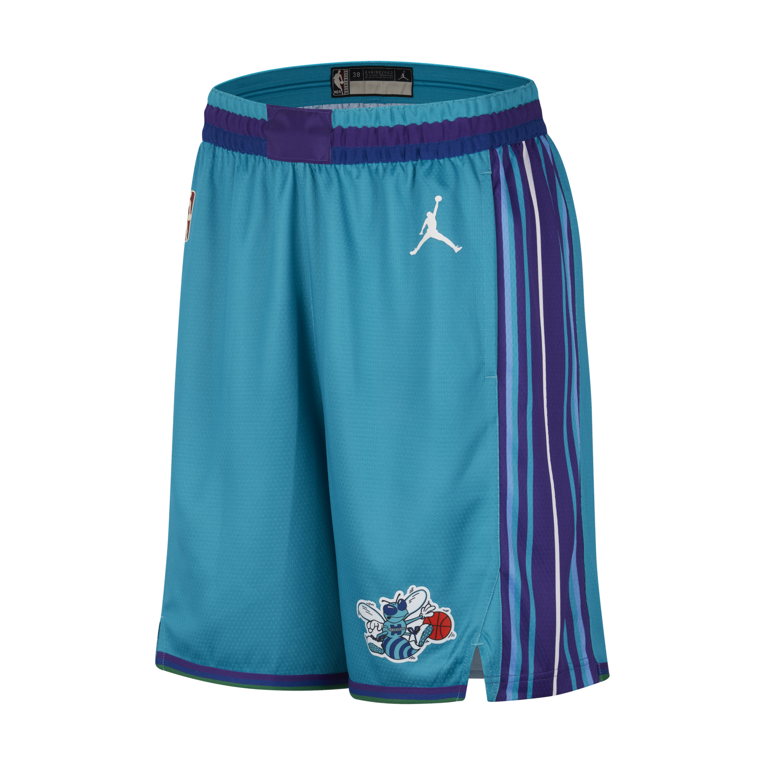 Shorts Nike Dri-FIT NBA Swingman Charlotte Hornets Hardwood Classics 2023/24 - Modrá Turkos | DX8723-415, 1