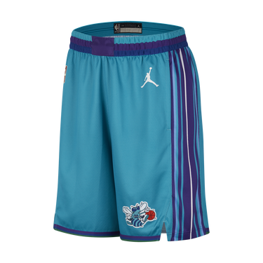 Shorts Nike Dri-FIT NBA Swingman Charlotte Hornets Hardwood Classics 2023/24 - Modrá Turkos | DX8723-415, 1
