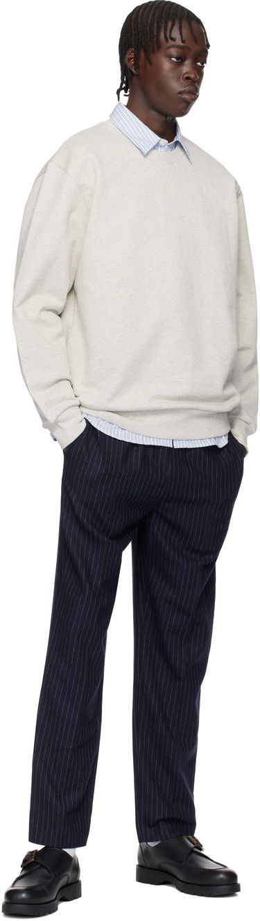 Sweatshirt A.P.C. Label H Crewneck Sweatshirt Grå | COHCM-H27964, 3