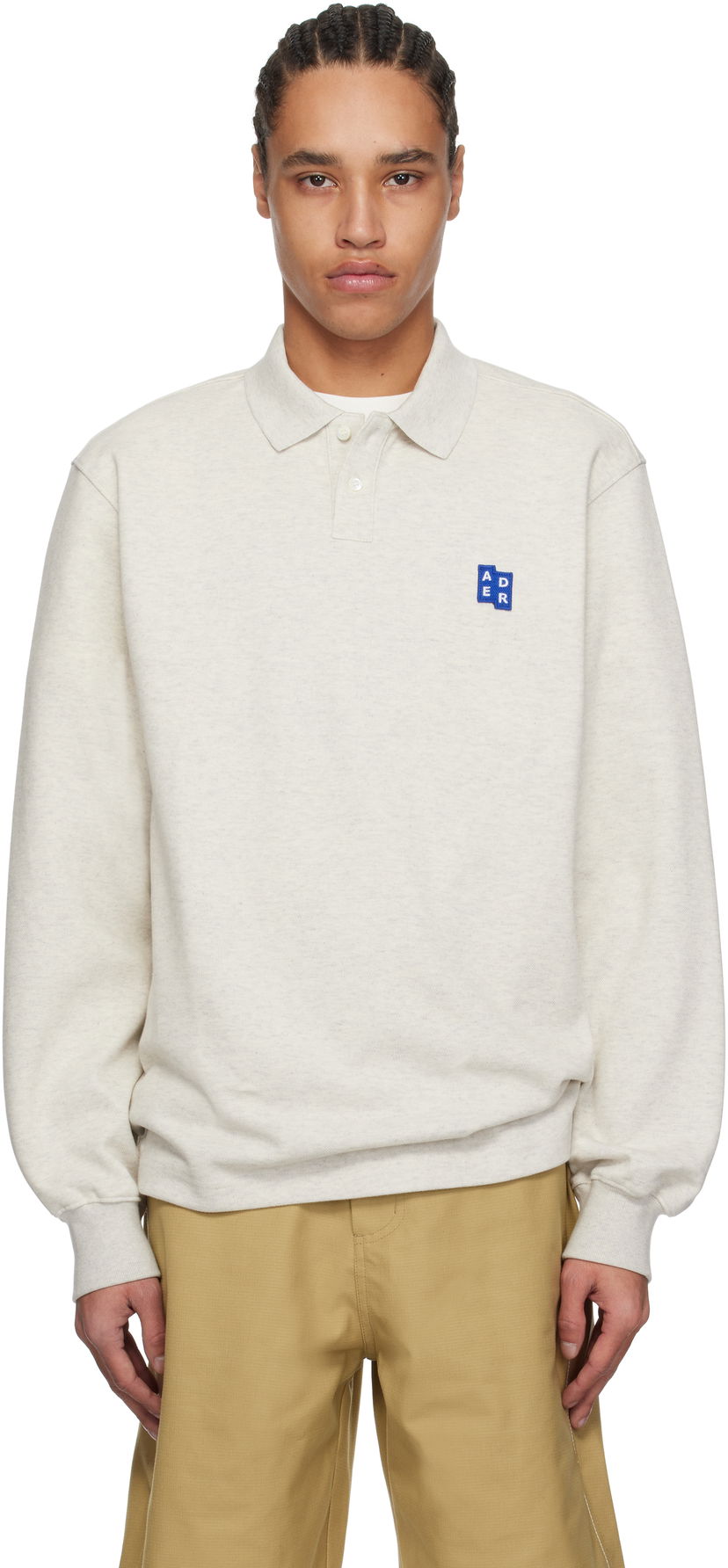Polotröja ADER ERROR ADER error Significant TRS Tag 04 Polo Grå | BO42FYPL0101OT