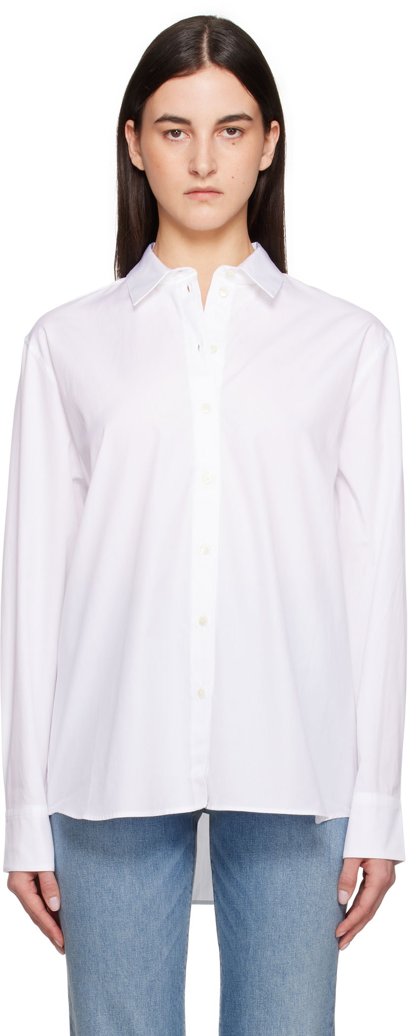 Skjorta Anine Bing Anine Bing Essie Button-Down Shirt Vit | A-07-11028-WTI26