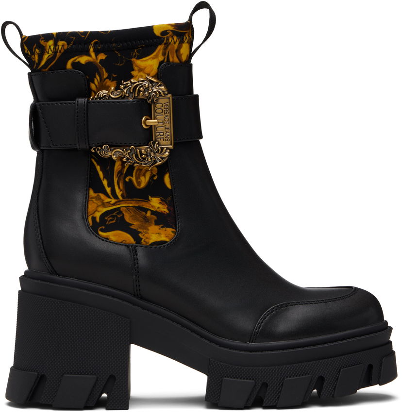 Sneakers och skor Versace Versace Jeans Couture Sophie Chain Chelsea Boots Svart | E79VA3S84_EZS867