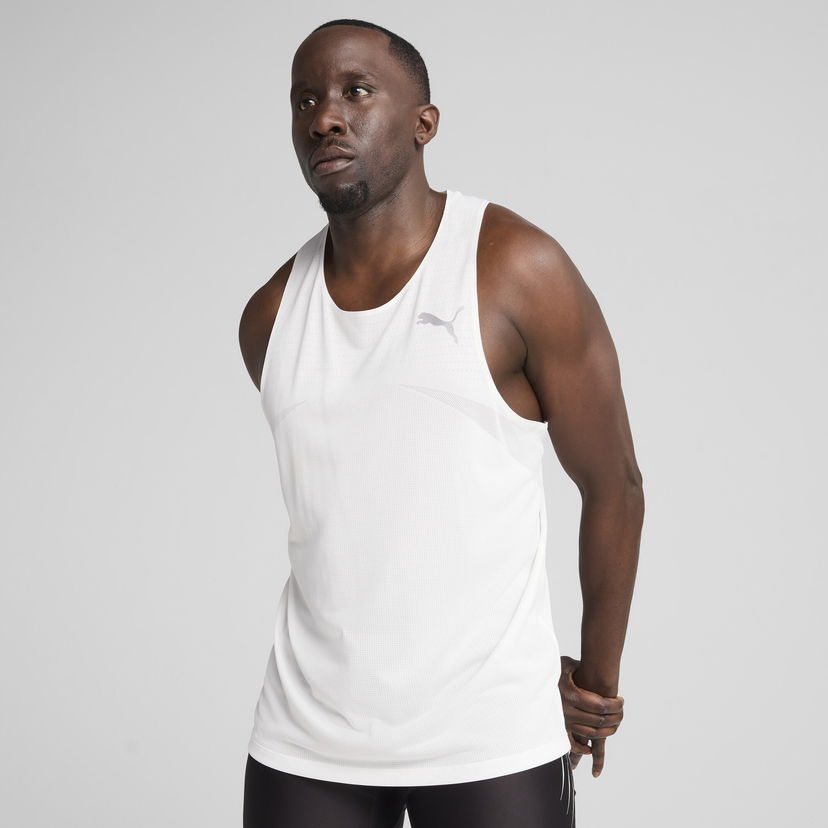 Linne Puma RACEDAY ULTRASPUN Men's Running Tank Top Vit | 526639_02