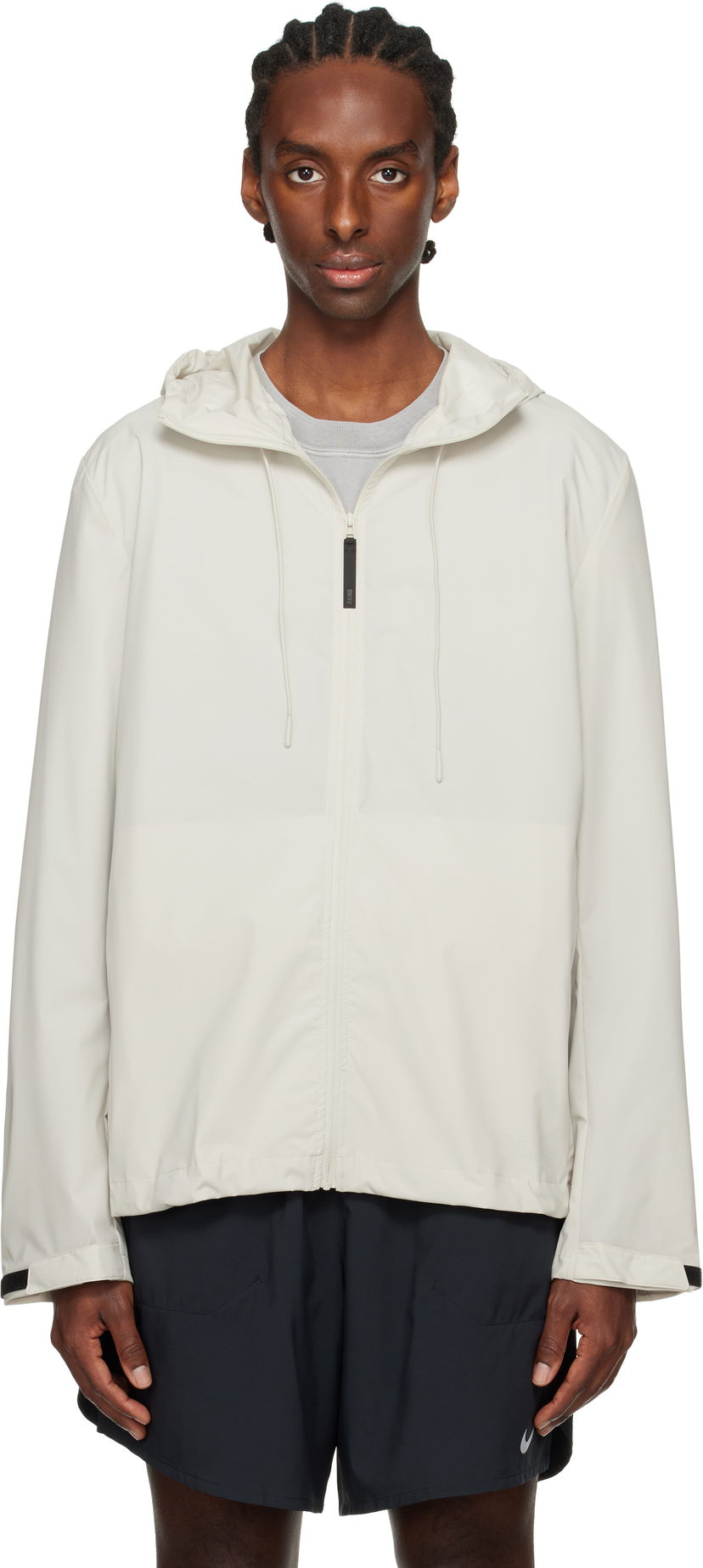 Vindjacka Rains RAINS Mito Hooded Rain Jacket Vit | 19670