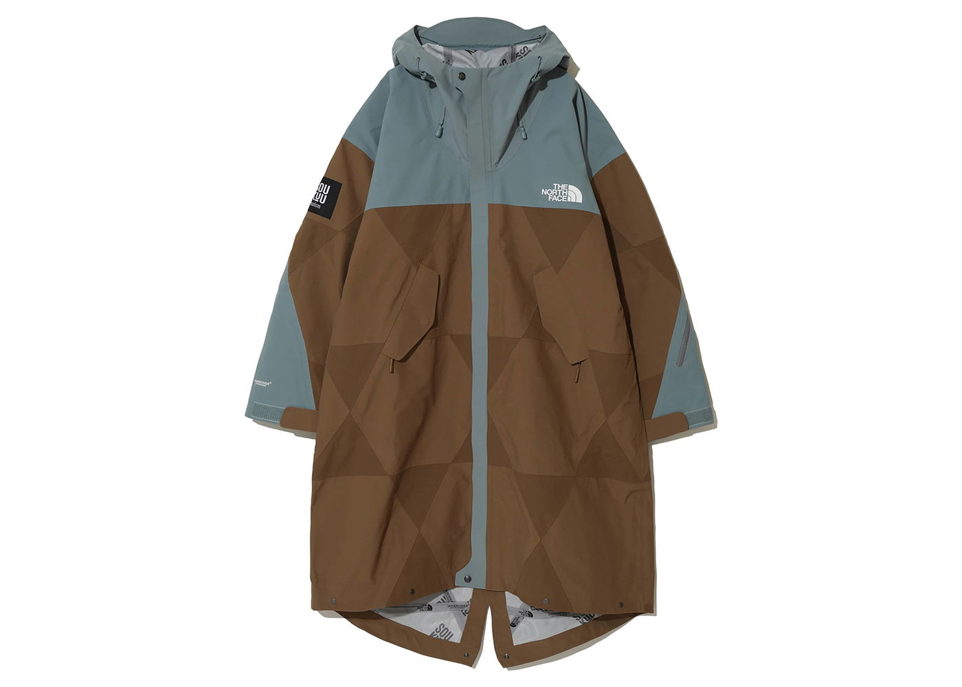 Jacka The North Face Undercover x Soukuu Geodesic Shell Jacket Sepia Brown/Concrete Grey Brun | 84S5, 0