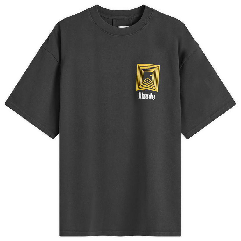 T-shirt Rhude Chevron Logo T-Shirt Svart | RHFW24TT060122306