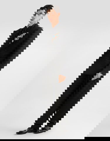 Jacka Dolce & Gabbana Dolce & Gabbana Double-Breasted Wool Gabardine Jacket Svart | G2VQ3TFU21EN0000, 1