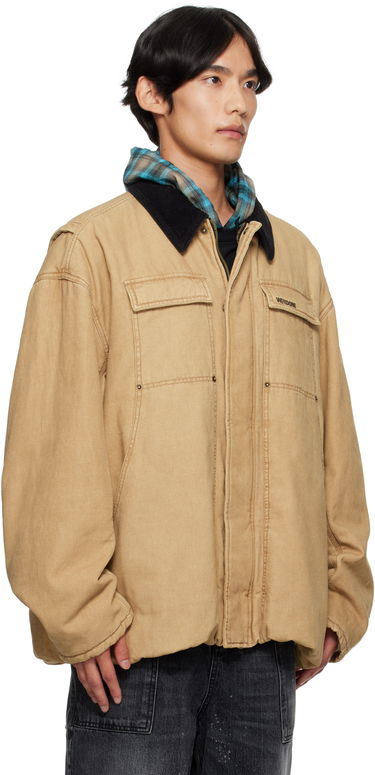 Jacka We11done We11done Washed Work Jacket Beige | WD-JP2-25-070-U-BG, 1
