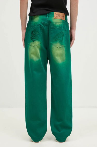 Jeans BILLIONAIRE BOYS CLUB Billionaire Boys Club Green Dyed Denim Pants Grön | B24427, 2