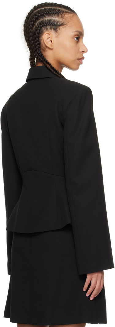 Jacka GANNI GANNI Light Twill Suiting Blazer Svart | W0057, 2