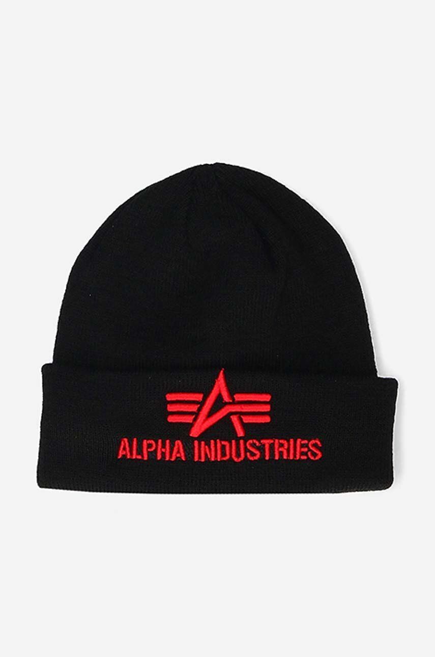 Mössa Alpha Industries Beanie Thin Knit Svart | 168910.94, 0