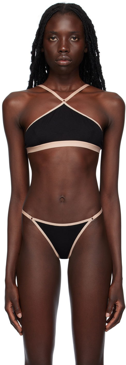 Behå Baserange Cross Strap Bra Svart | BRLI-BL-AU23
