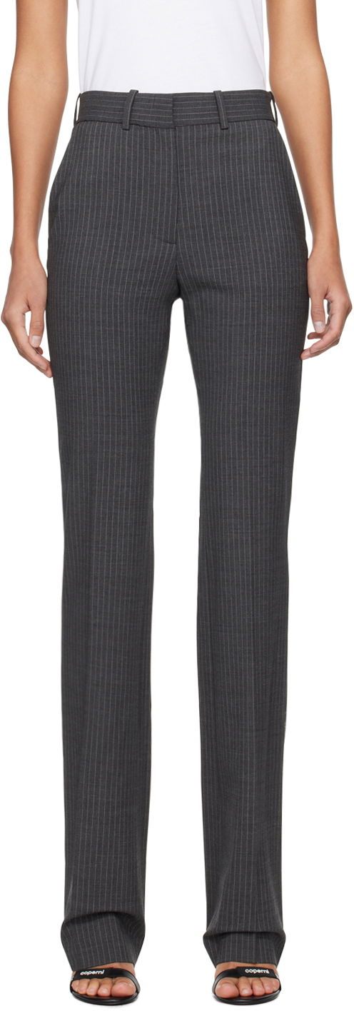 Byxor Coperni Coperni Pinstripe Tailored Trousers Grå | COPP76140