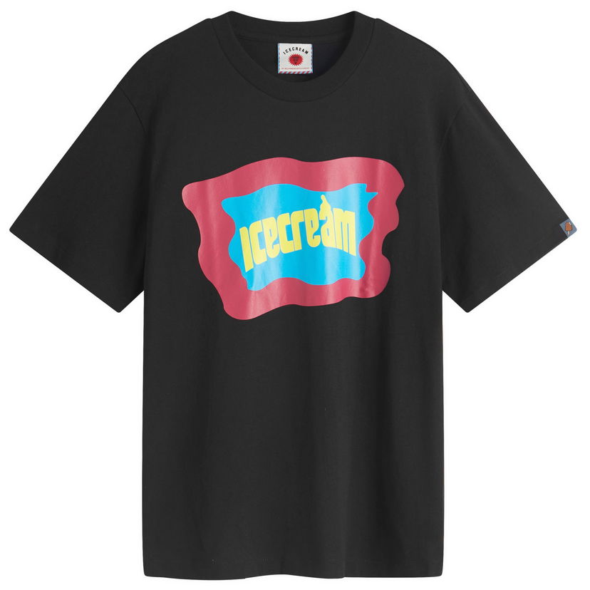 T-shirt BBC IceCream ICECREAM Block Logo T-Shirt, Size Large Svart | IC25143-BLK