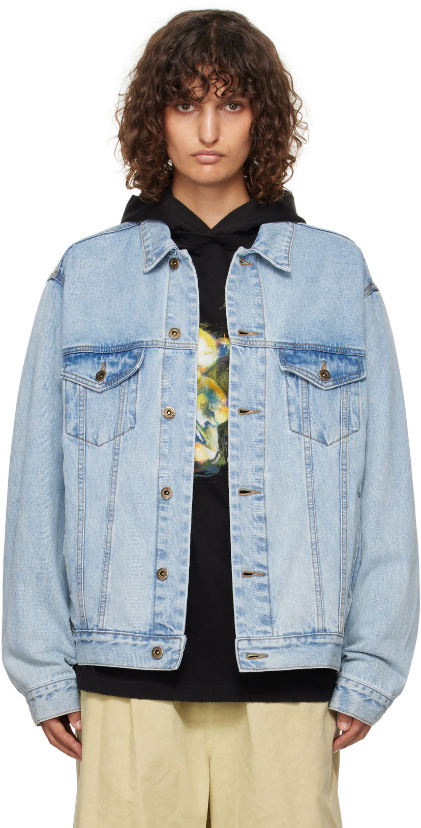 Jacka We11done We11done Monster Pony Denim Jacket Blå | WD-DJ3-24-317-U-BL