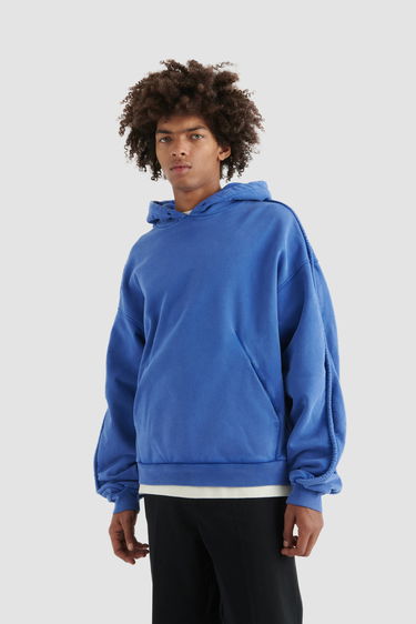 Sweatshirt AXEL ARIGATO Kansas Washed Hoodie Blå | A2167002, 5