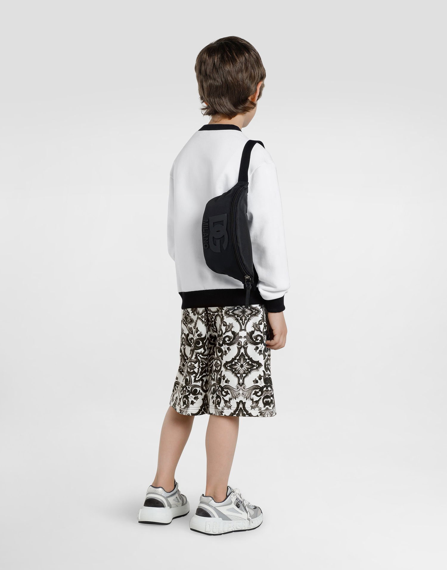 Midjeväska Dolce & Gabbana Nylon Waist Bag With DG Rubber Patch Svart | EM0072AU92780999, 1