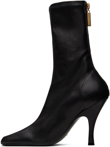 Sneakers och skor Khaite KHAITE Eva Mid Calf Boots Svart | F1097-836, 2