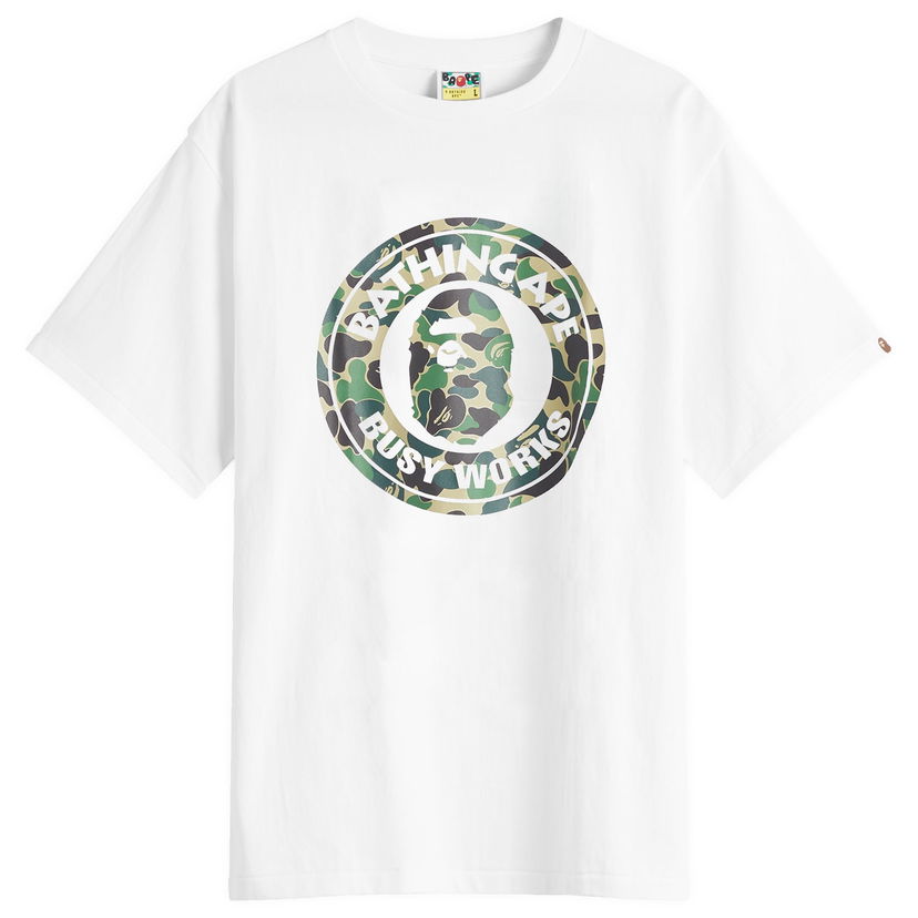 T-shirt BAPE Abc Camo Busy Works Tee Large Vit | 001TEL301006M-WGN