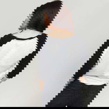 T-shirt Urban Classics Ladies 3/4 Contrast Raglan Tee Vit | tb733 White/ Black, 1