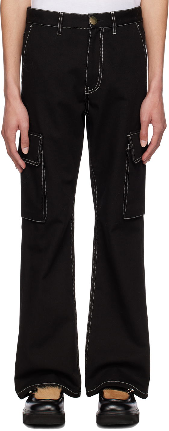 Cargo byxor Marni Marni Flared Cargo Pants Svart | PUMU0217A0 TCX17