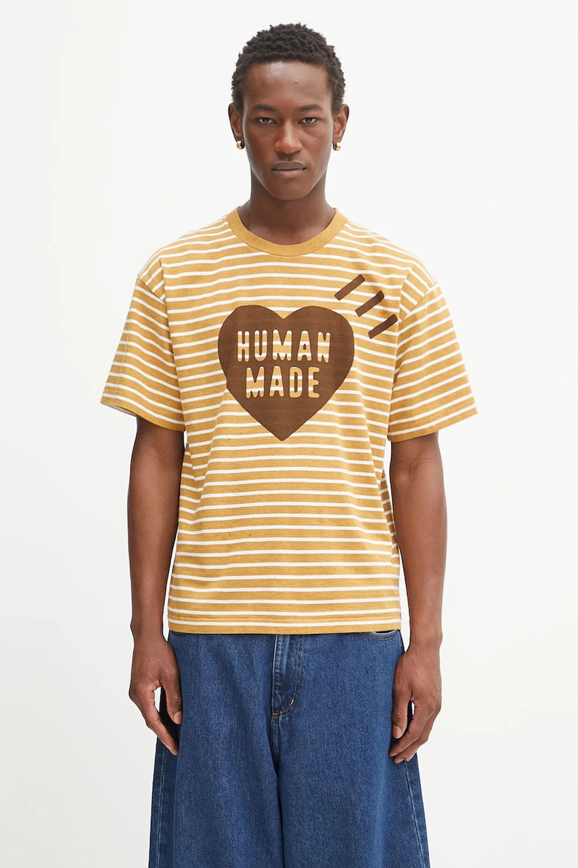 T-shirt Human Made Human Made Knitted T-Shirt Gul | HM29CS031