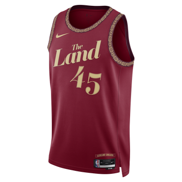 Jersey Nike Dri-FIT NBA Swingman Donovan Mitchell Cleveland Cavaliers City Edition 2023/24 Jersey Bourgogne | DX8498-601, 1