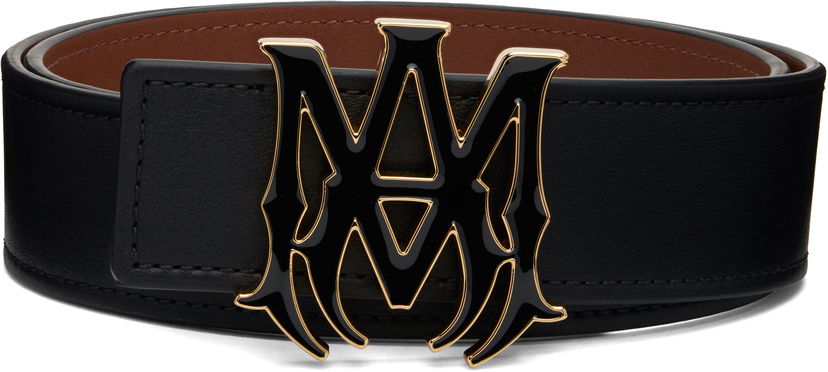 Bälten AMIRI AMIRI MA 4CM Enamel Belt Svart | AMACBL1027