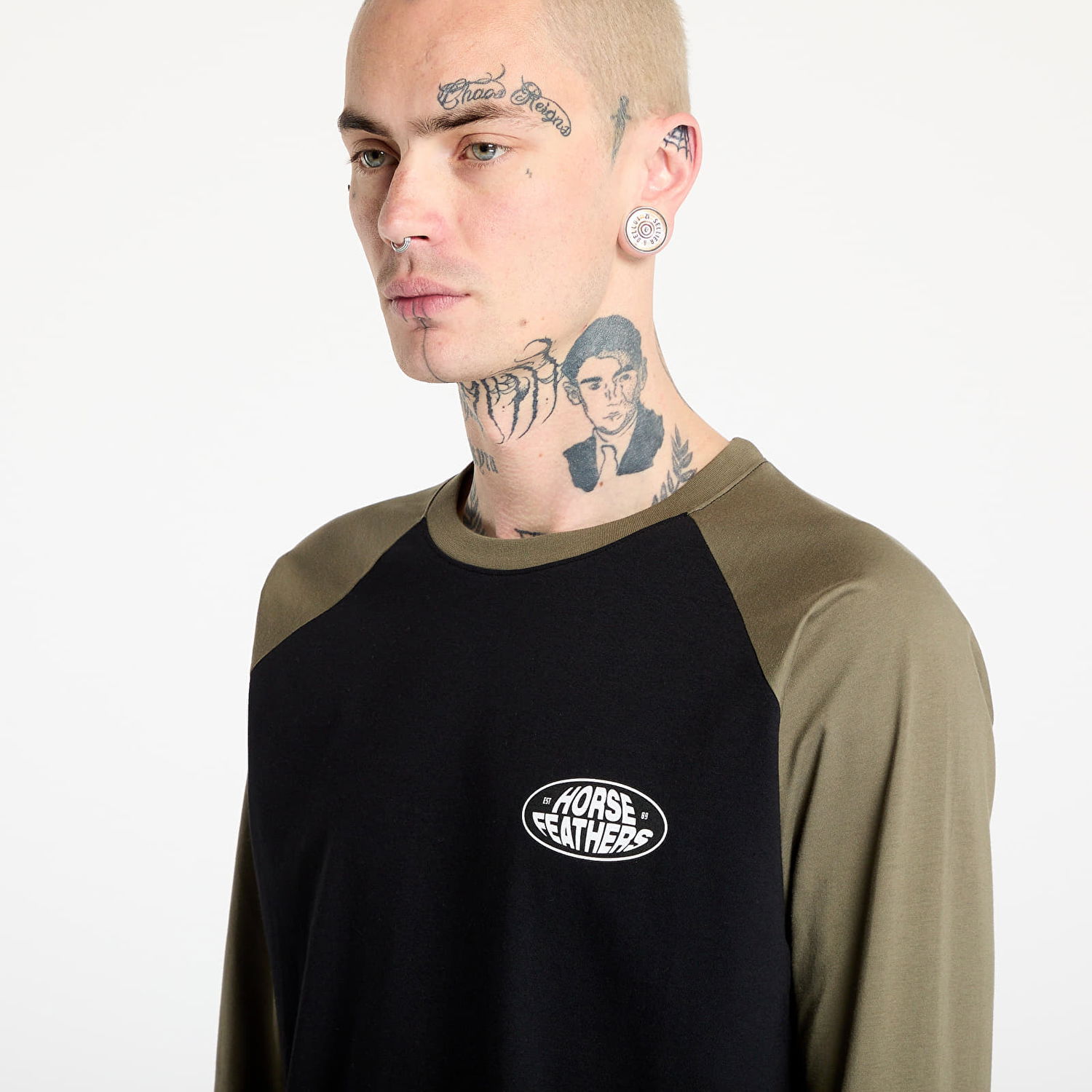 T-shirt Horsefeathers Horsefeathers Dynamo Raglan T-Shirt Grön | SM1380B, 1