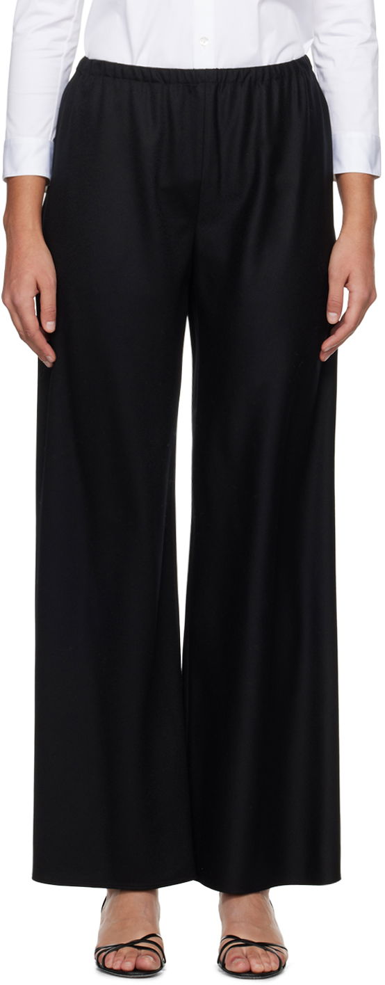 Byxor The Row Wide Leg Trousers Svart | 1766-W2107