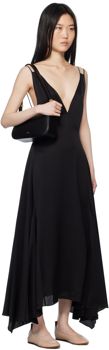 Klä LANVIN Lanvin Silk Bowling Midi Dress Svart | RW-DR0182-6041-P25, 1