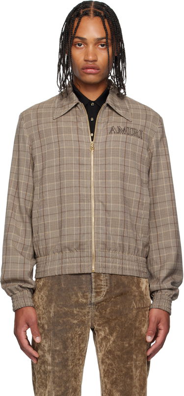Jacka AMIRI AMIRI Check Blouson Jacket Brun | AMOUBN1100, 0