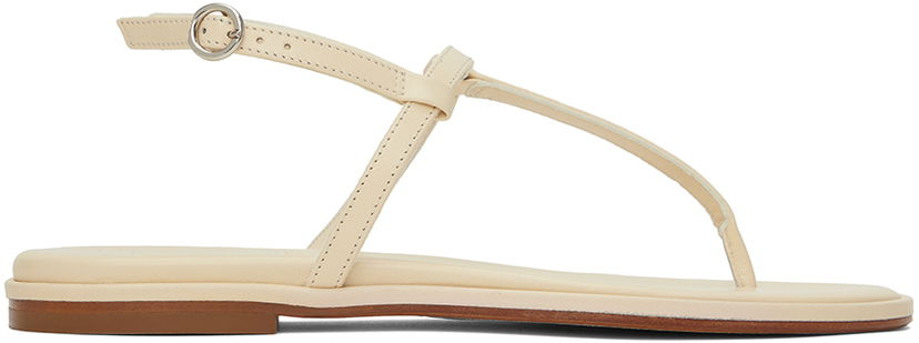 Tillbehör Aeyde Aeyde Nala Thong Sandals Beige | A11-FS-TTTR08FL48-SS24-100-007