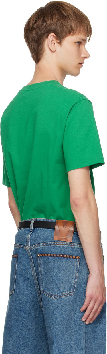 T-shirt Valentino Valentino 'Chez Valentino' Print T-Shirt Grön | 7V3MG16PAPG, 2