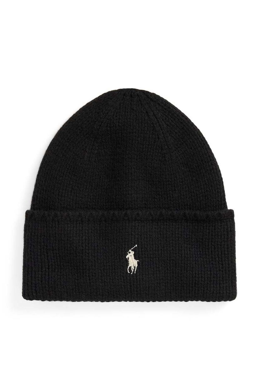Mössa Polo by Ralph Lauren Wool Beanie Svart | 455954355