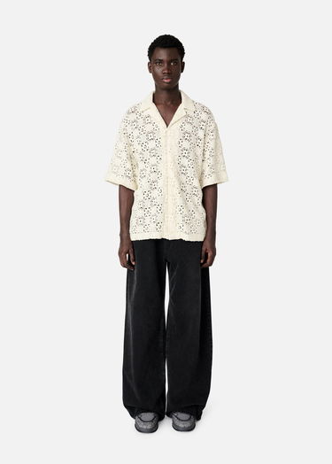 Skjorta AXEL ARIGATO Crochet Shirt Vit | A2903001, 4