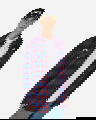 Skjorta KENZO Rue Vivienne Embroidered Western Mörkblå | FD65CH4159FC 71, 0