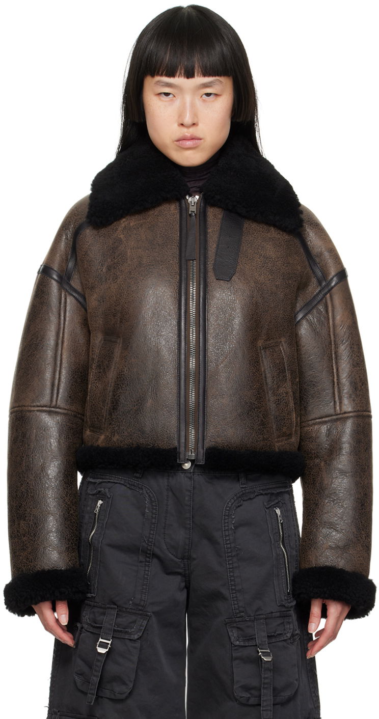 Jacka Acne Studios Spread Shearling Beige | A70150-, 0